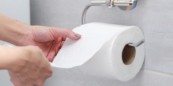 Roll of toilet tissue